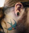 bird neck tattoo design